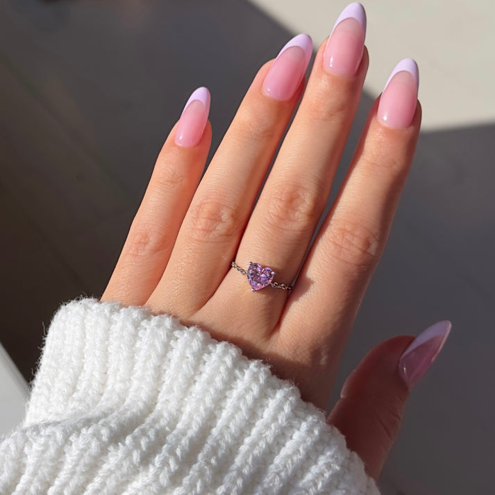 FRIENDSHIP HEART CHAIN RING | 2 COLORS