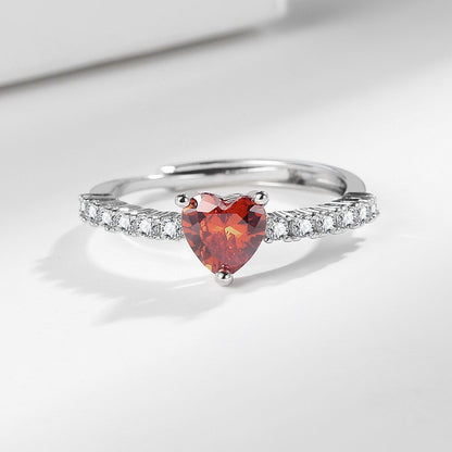 VERMILLION HEART RING