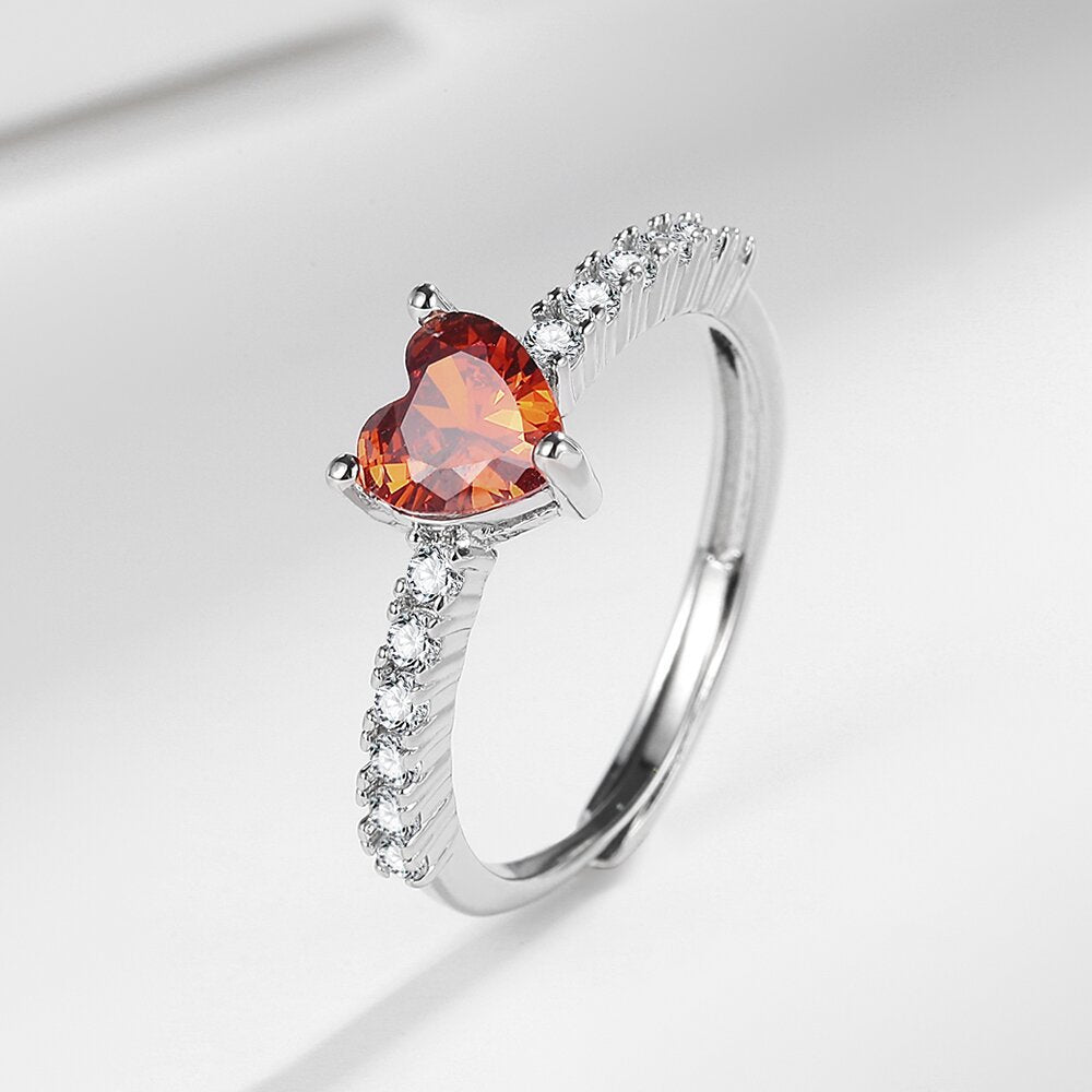 VERMILLION HEART RING