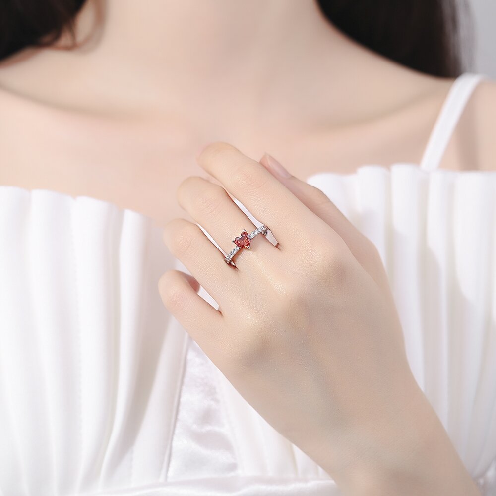 VERMILLION HEART RING