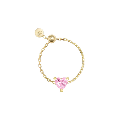 FRIENDSHIP HEART CHAIN RING | 2 COLORS