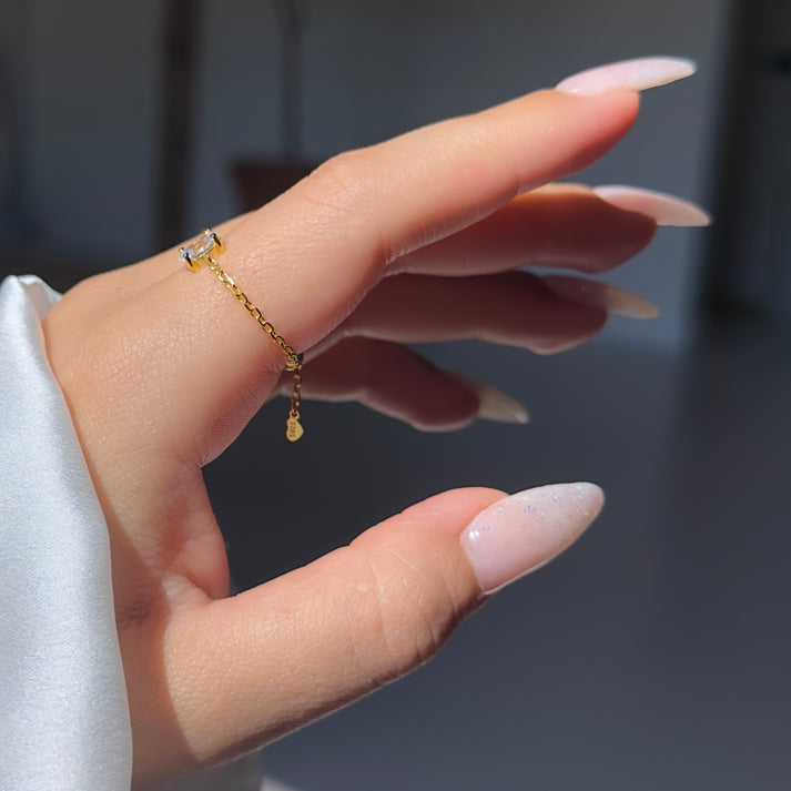 SELF-LOVE CHAIN RING | 2 COLORS