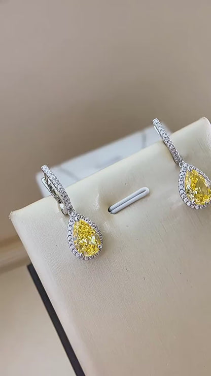 CANARY CROWN EARRINGS