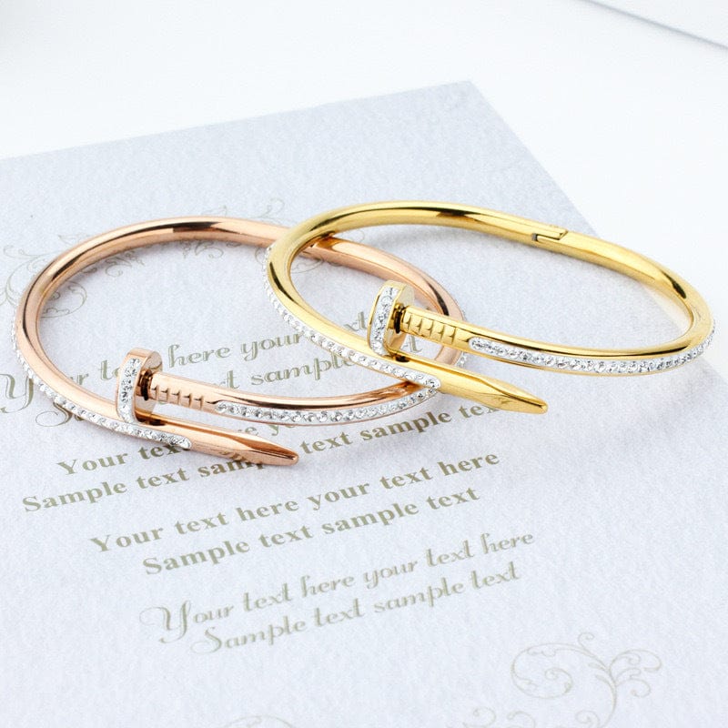 Shelltier 18 CM / ROSE GOLD NAIL BANGLE | 3 COLORS