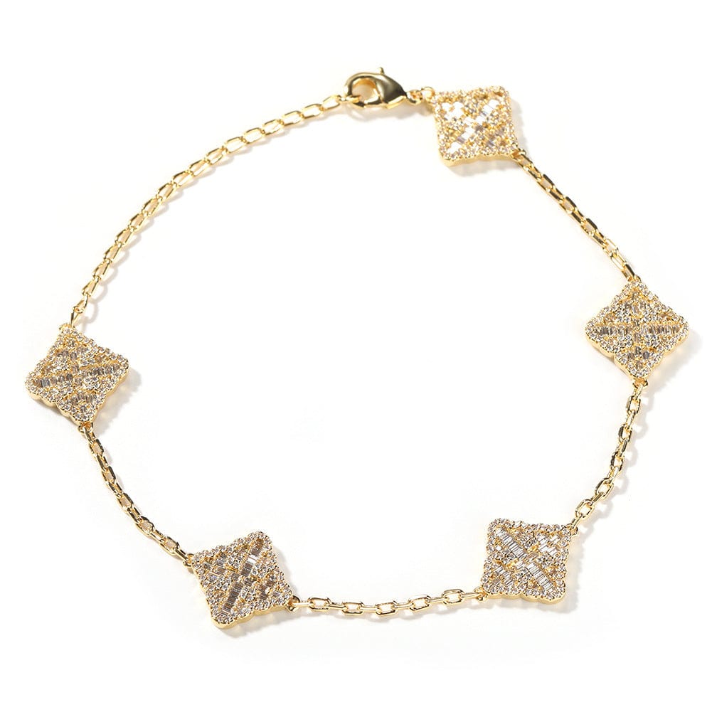 Shelltier 7 Inches Adjustable / Gold SYMPHONY CLOVER BRACELET | 3 COLORS