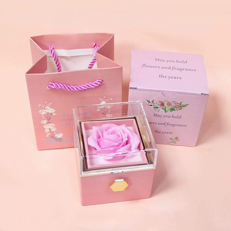 Shelltier Flamingo Pink FLOWER MOMENT JEWELRY BOX