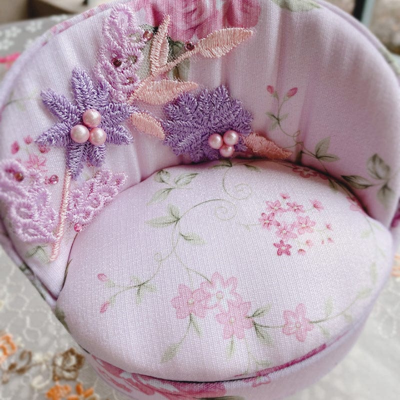 Shelltier ROSIE EMBROIDERY CHAIR JEWELRY BOX