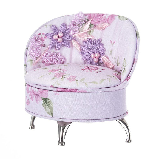 Shelltier ROSIE EMBROIDERY CHAIR JEWELRY BOX