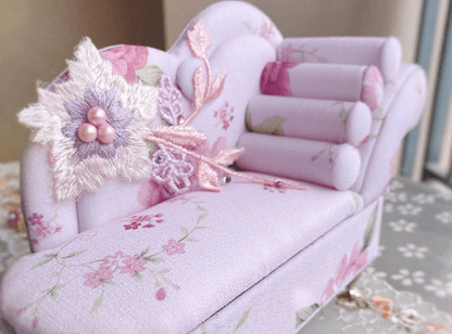 Shelltier ROSIE EMBROIDERY SOFA JEWELRY BOX