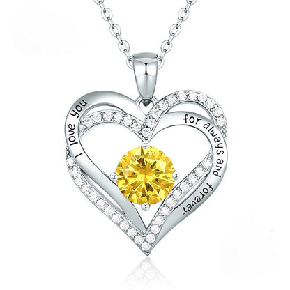 Shelltier Light Yellow PLATINUM JULIET NECKLACE