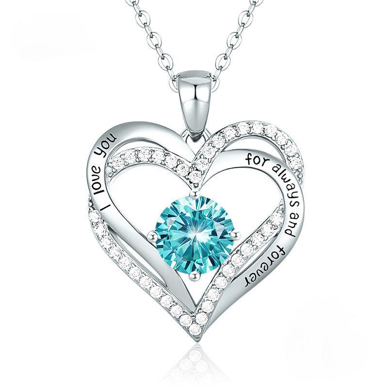 Shelltier Sky blue PLATINUM JULIET NECKLACE