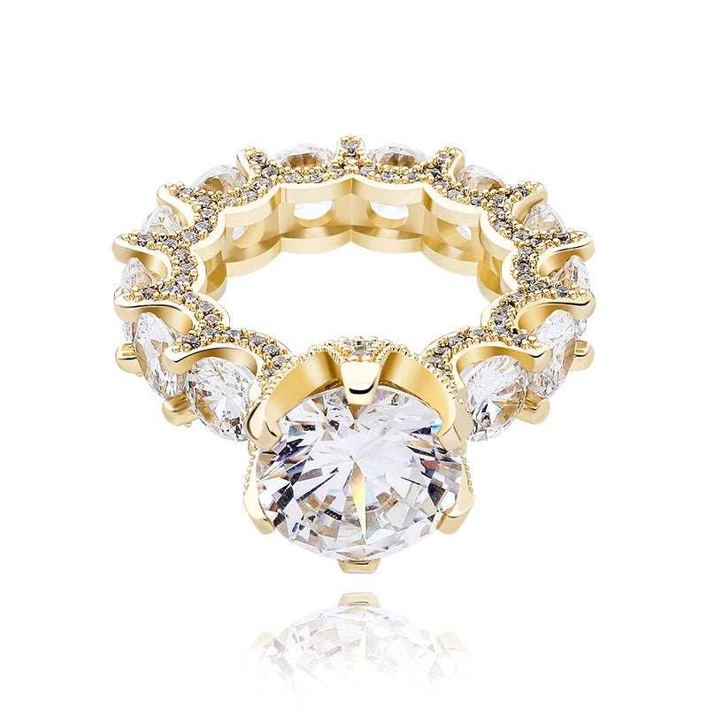 Shelltier 5 / Diamond 18K Gold Plated ALYCIA RING