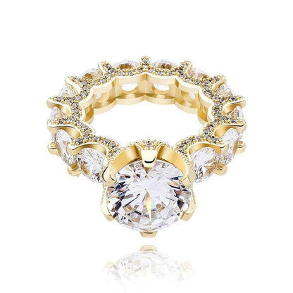 Shelltier 5 / Diamond 18K Gold Plated ALYCIA RING