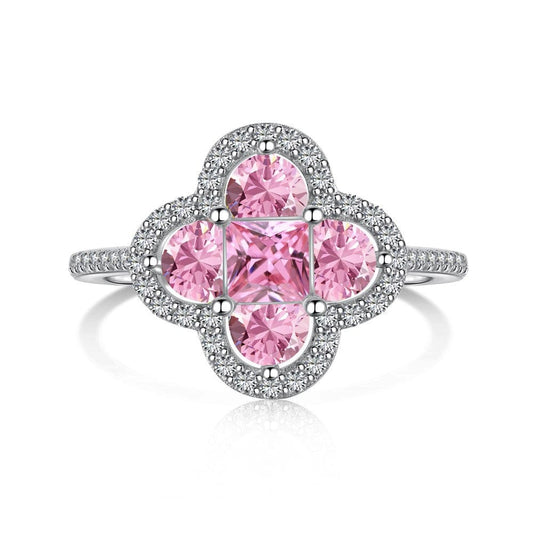 Shelltier 5 / PINK FOUR CLOVER RING | 4 COLORS