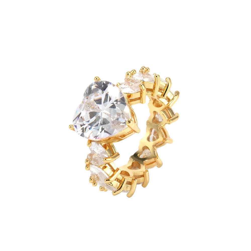 Shelltier 6 / Diamond 18K Gold Plated CORDELIA RING