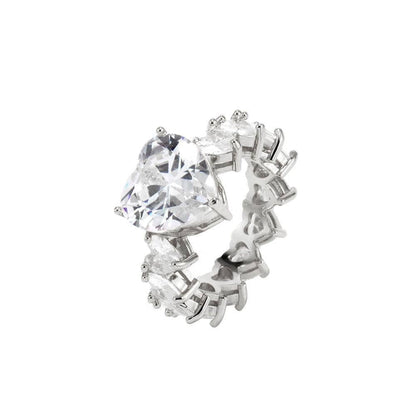 Shelltier 6 / Diamond Platinum Plated CORDELIA RING