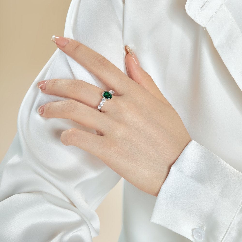 Shelltier ALICE EMERALD RING