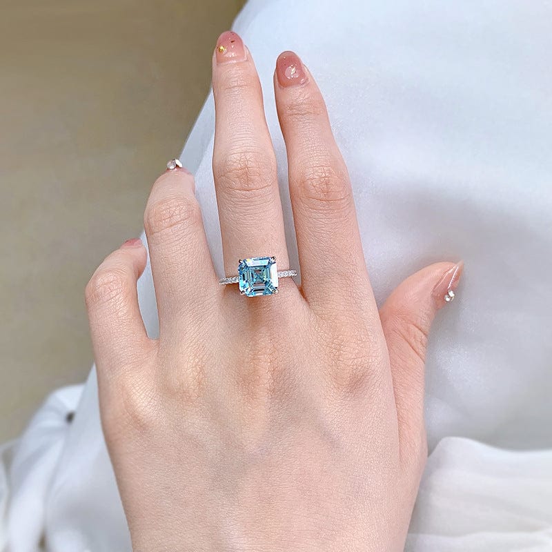 Shelltier AQUA LUNA RING