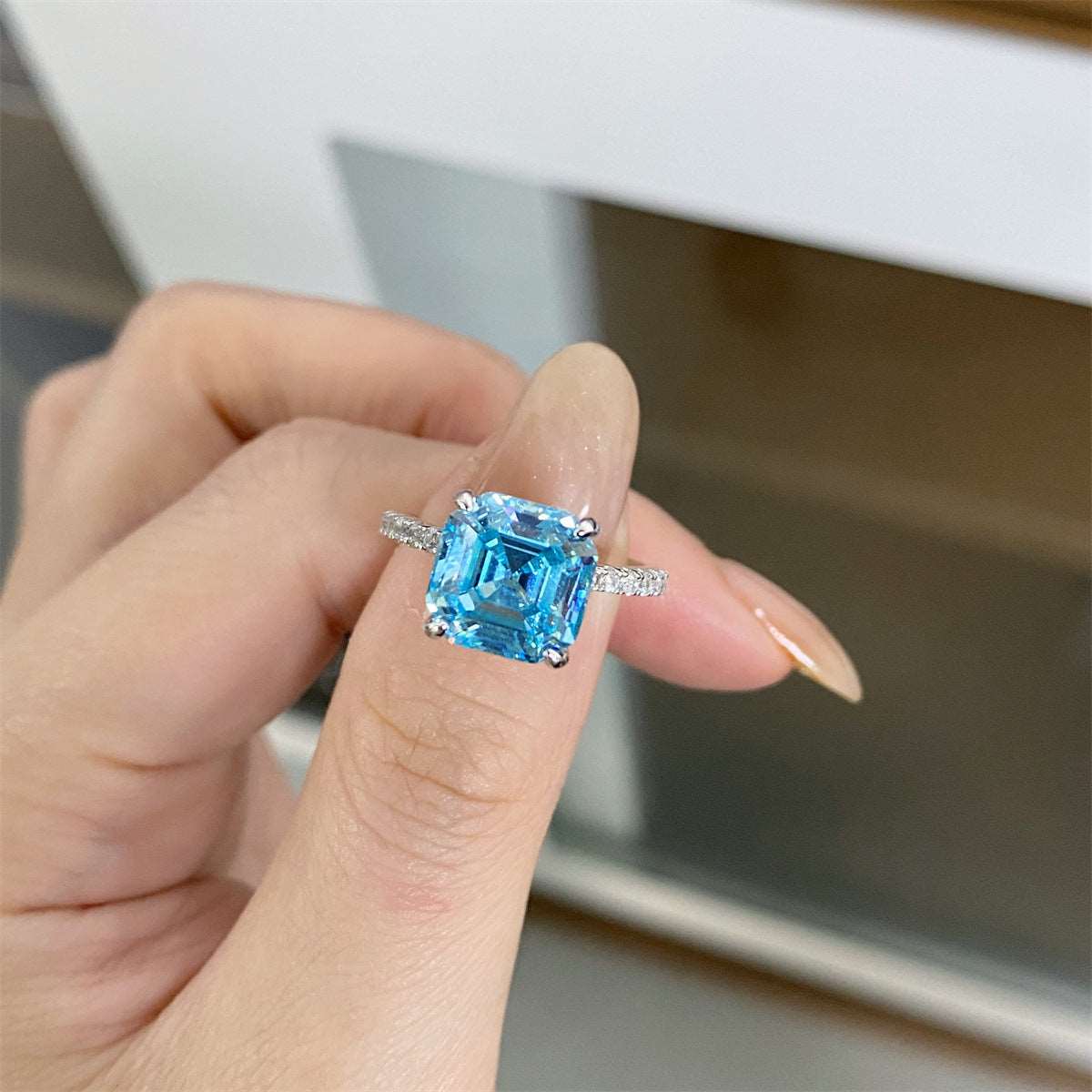 Shelltier AQUA LUNA RING