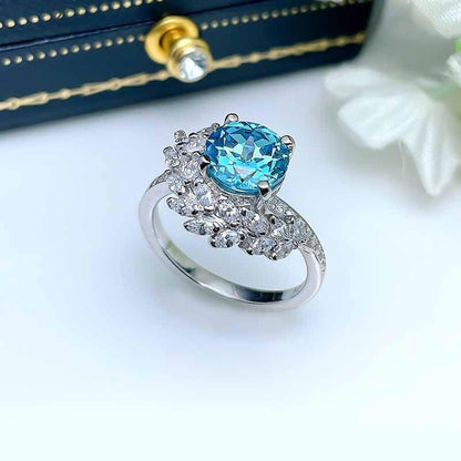 Shelltier ATHENA AQUAMARINE RING