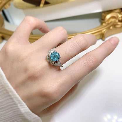 Shelltier ATHENA AQUAMARINE RING