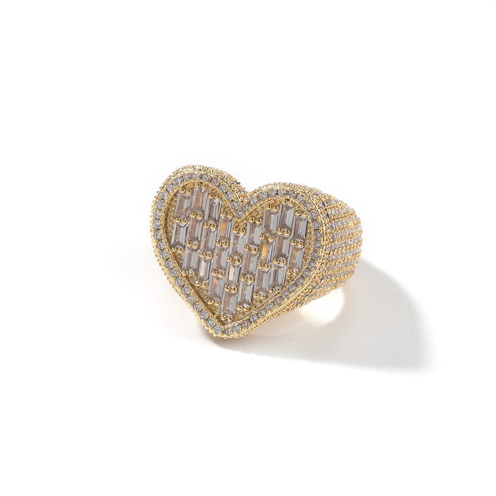 Shelltier BAGUETTE HEART RING | 6 COLORS