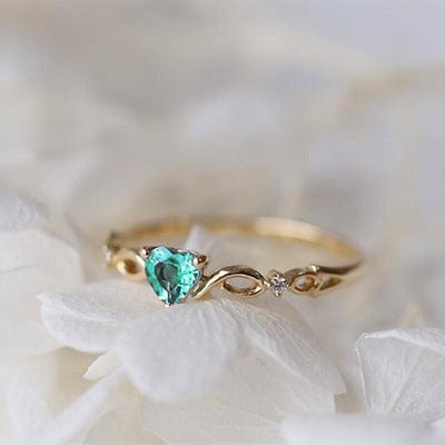 Shelltier Emerald / Gold / 5 VALENTINA RING | 3 COLORS