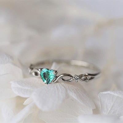 Shelltier Emerald / Silver / 5 VALENTINA RING | 3 COLORS