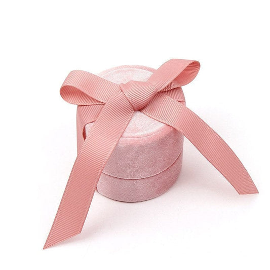 Shelltier EMILIA PINK RIBBON JEWELRY BOX