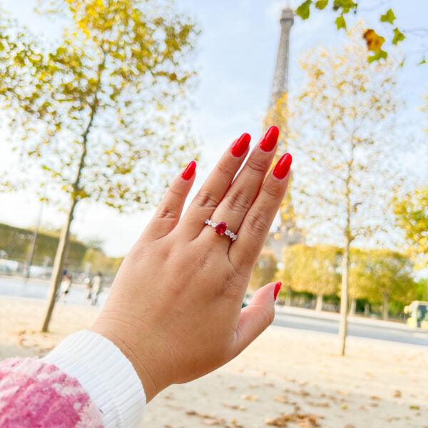 Shelltier FREDERICA RUBY RING