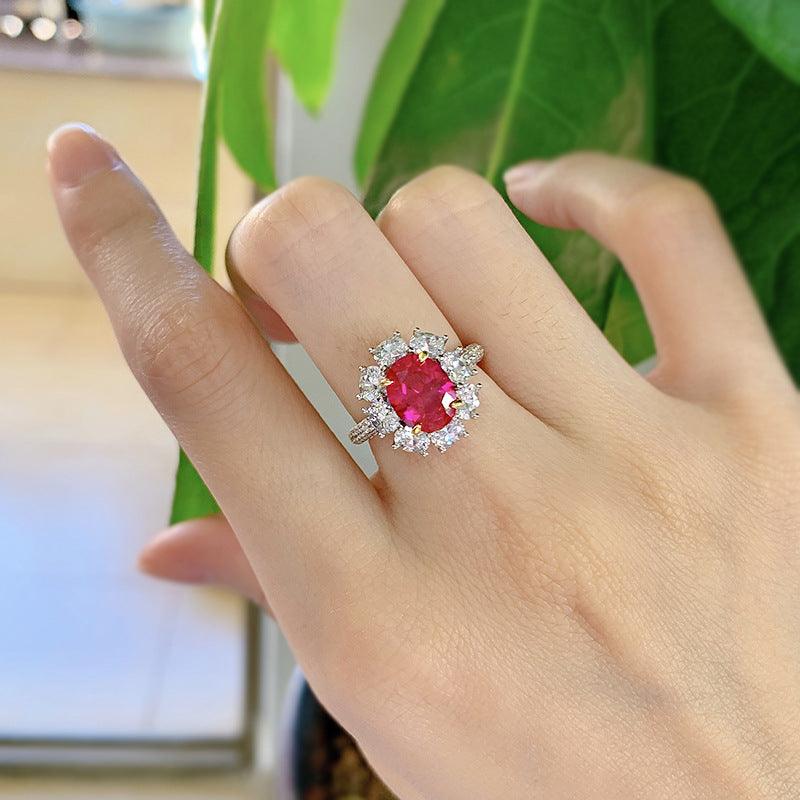 Shelltier FREYJA RUBY RING