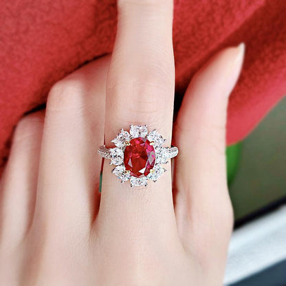 Shelltier FREYJA RUBY RING