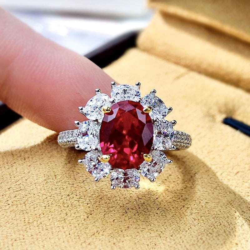 Shelltier FREYJA RUBY RING