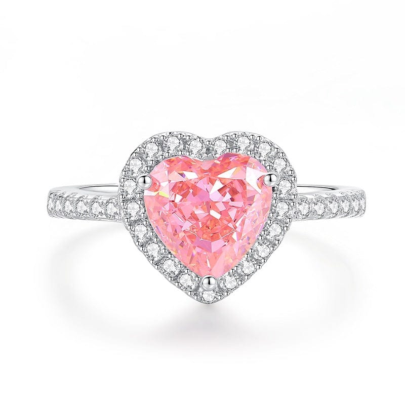 Shelltier PEONY BLUSH HEART RING