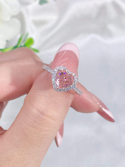 Shelltier PEONY BLUSH HEART RING