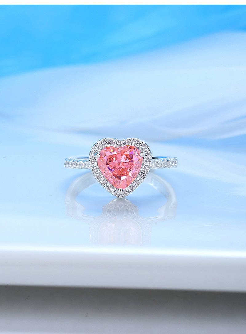 Shelltier PEONY BLUSH HEART RING