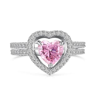 Shelltier PINK / 6 MATCHING HEART RING