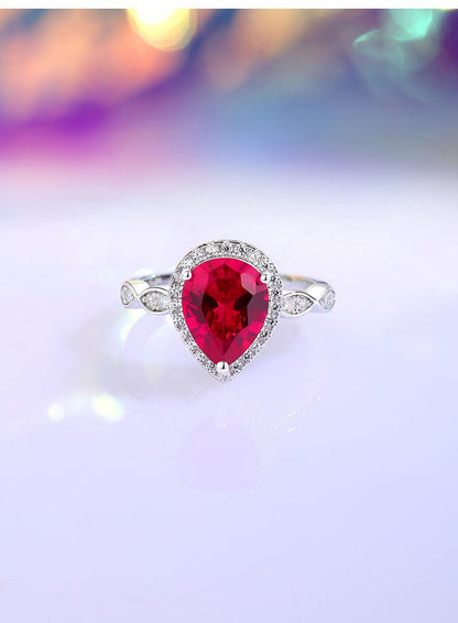 Shelltier SCARLET CARDINAL RING