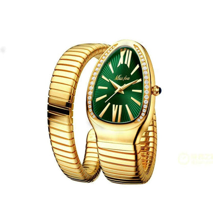 Shelltier GOLD / EMERALD DAVINA WATCH | MISSFOX SERIES