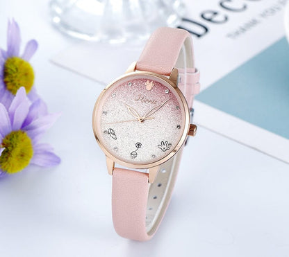 Shelltier PINK STARRY SKY WATCH