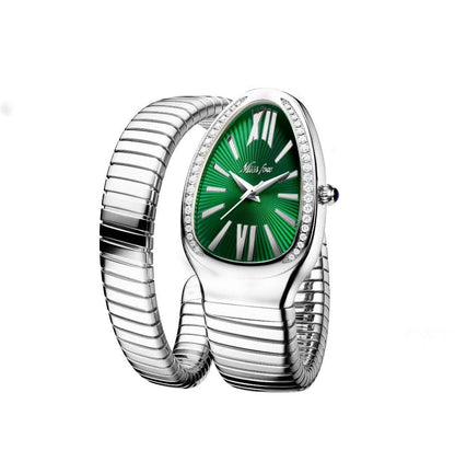 Shelltier PLATINUM / EMERALD DAVINA WATCH | MISSFOX SERIES