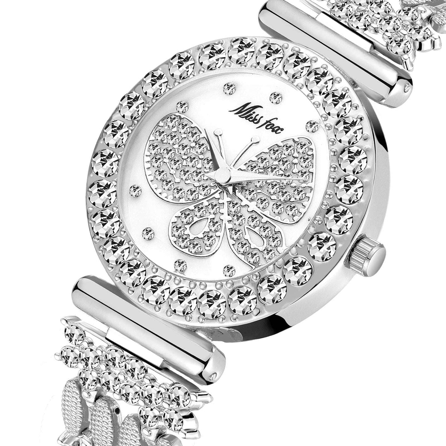 Shelltier Silver ELEGANT BUTTERFLY WATCH | MISS FOX SERIES