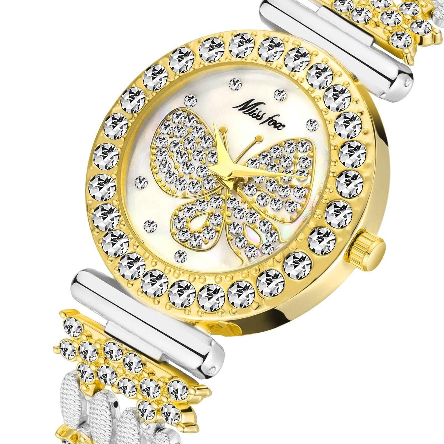 Shelltier Silver&Gold ELEGANT BUTTERFLY WATCH | MISS FOX SERIES